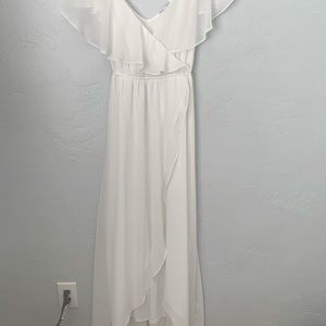 White Flowy Dress size small
